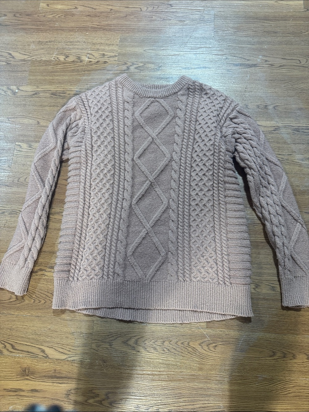 Classic Cable Knit Sweater - Dusty mauve